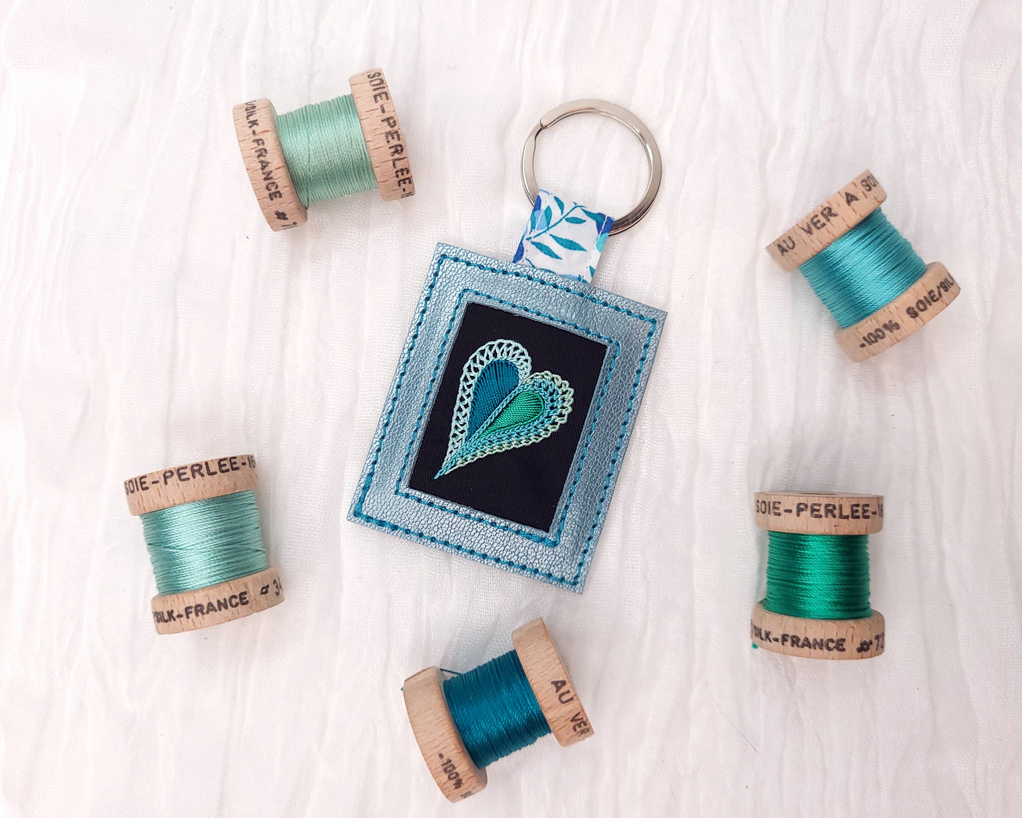 Cœur turquoise